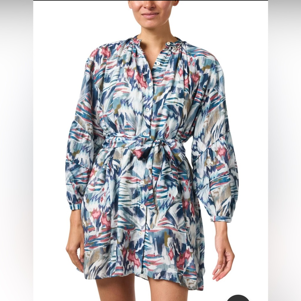 NWT CHUFY‎ Pia Voile Mini Dress Hauapi Ice Sz Medium $458